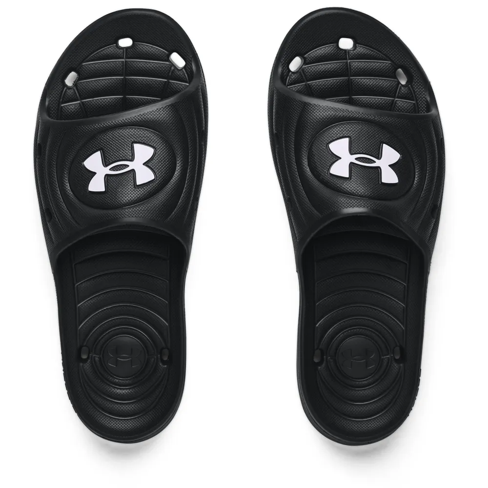 Under Armour 拖鞋 Locker IV UA 防水 黑白 男鞋 運動拖鞋 【ACS】 3023758-001 歷史價格詳細信息