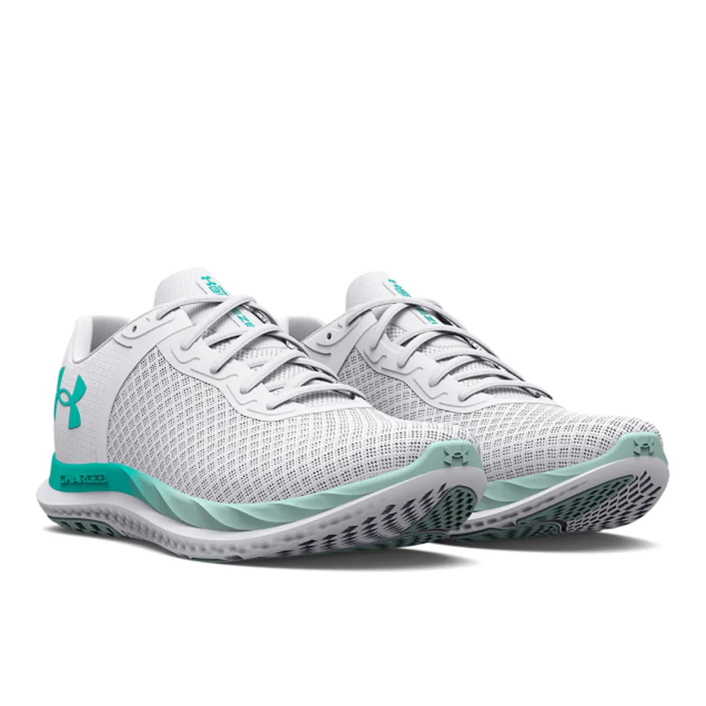 Under Armour 慢跑鞋 Charged Breeze 白 湖水綠 女鞋 UA 【ACS】 3025130102 歷史價格詳細信息