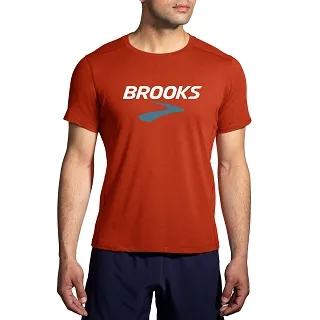 【BROOKS】女 距離短袖上衣 2.0_麻花錦葵紫/Sunny RH(221614647) 歷史價格詳細信息