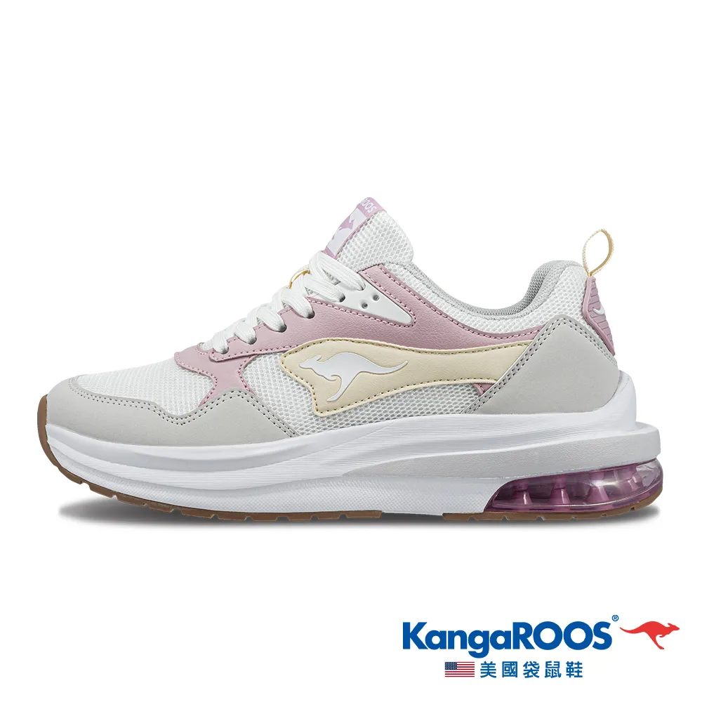 KangaROOS 白/粉/米色 皮革 網布 復古  休閒 運動鞋 女款 NO.J1725【KW31733】 歷史價格詳細信息