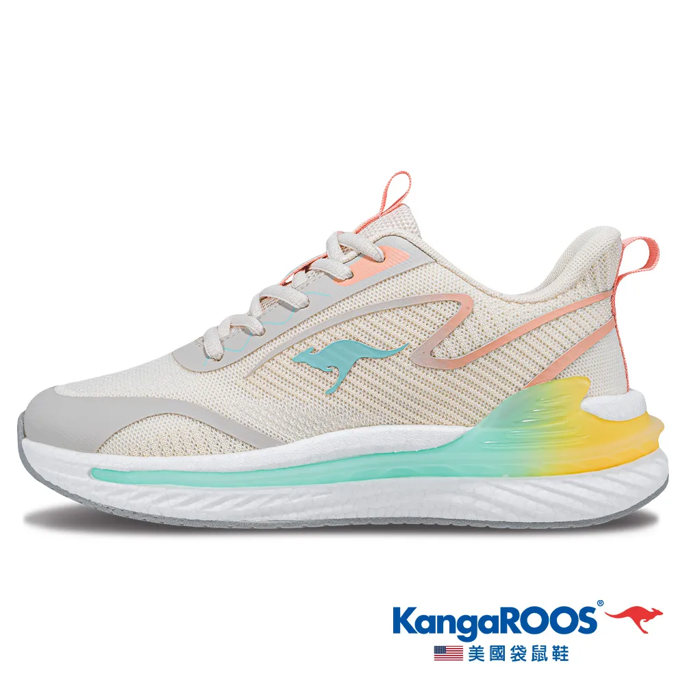 【KangaROOS 美國袋鼠鞋】女 RUN DASH 科技機能跑鞋 支撐穩定 輕量透氣 (黑粉-KW41190) 歷史價格詳細信息