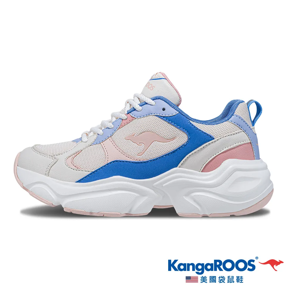 【KangaROOS 美國袋鼠鞋】女鞋 LOFTY 大人感奶霜鞋 增高厚底 舒適輕盈 (咖/粉-KW41253) 歷史價格詳細信息