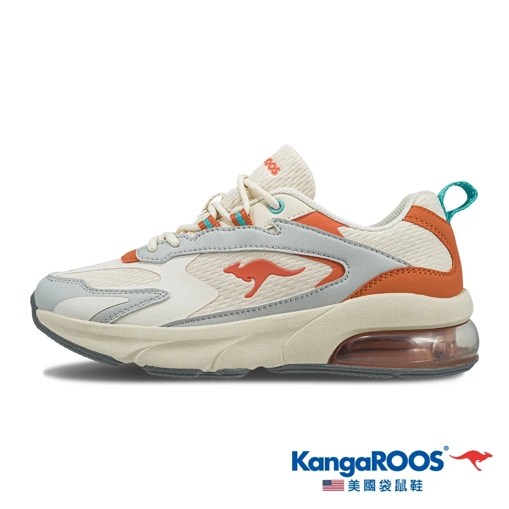 KANGAROOS 拼接氣墊慢跑鞋 藍綠橘 KK21465 中大童鞋 歷史價格詳細信息