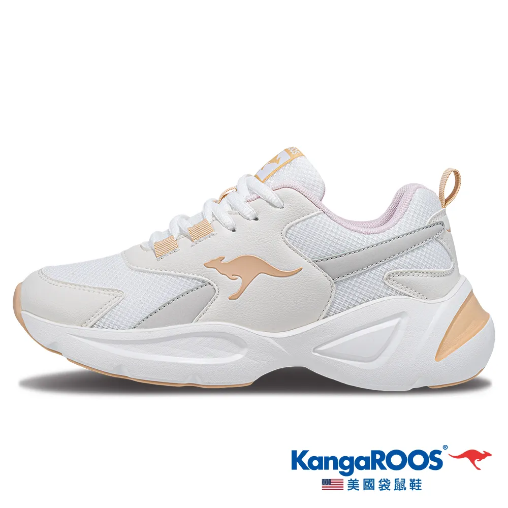 KANGAROOS 潮流運動老爹鞋 卡其 KK11881 中大童鞋 歷史價格詳細信息