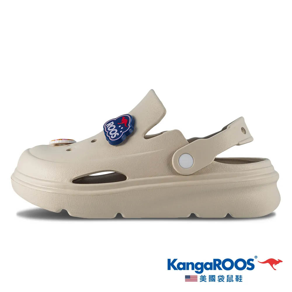 【KangaROOS 美國袋鼠鞋】女鞋 ROO CLOG 厚底洞洞鞋 厚底增高 防水散熱 (紫-KW41717) 歷史價格詳細信息