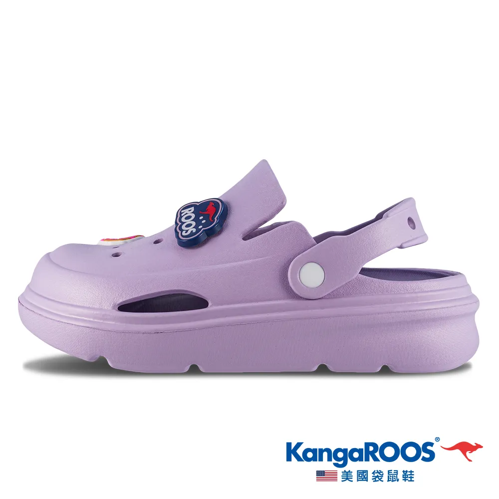 【KangaROOS 美國袋鼠鞋】女鞋 ROO CLOG 厚底洞洞鞋 厚底增高 防水散熱 (紫-KW41717) 價格比較,價格查詢,歷史價格詳細信息