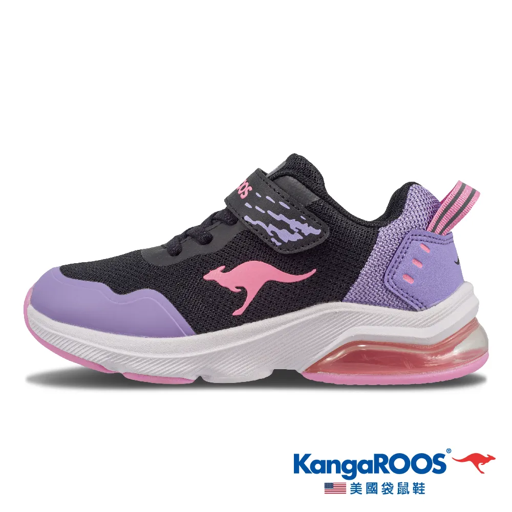 【KangaROOS 美國袋鼠鞋】童鞋 RUN FLOW 超輕量童鞋 透氣緩震 休閒運動 (黑/橘/灰-KK32310) 歷史價格詳細信息