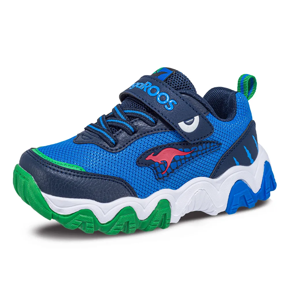 【KangaROOS 美國袋鼠鞋】童鞋 DINO 恐龍系鋸齒童鞋 緩震支撐 減壓鞋墊 (黑/紅-KK41330) 歷史價格詳細信息