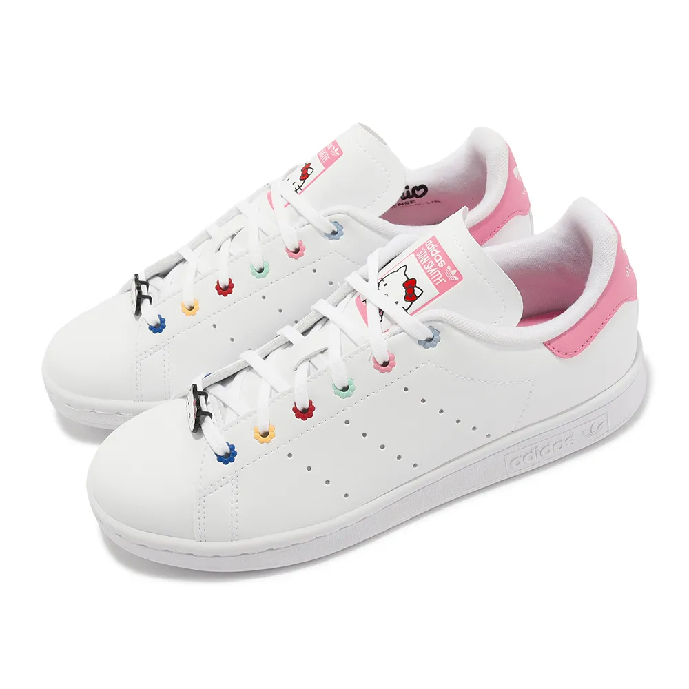 adidas 休閒鞋 Stan Smith J 白 炫彩 小白鞋 女鞋 大童鞋 運動鞋 【ACS】 H05849 歷史價格詳細信息