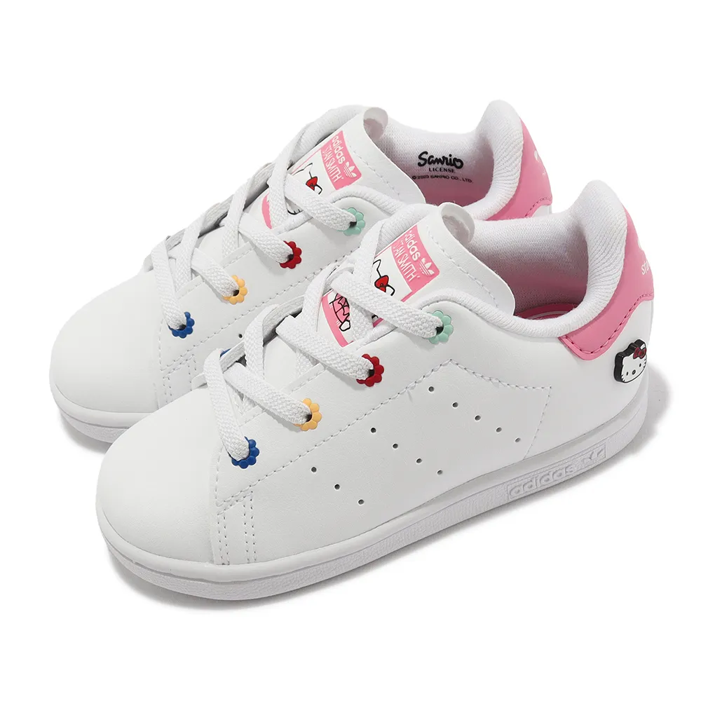 adidas 童鞋 Stan Smith CF C 白 桃紅 魔鬼氈 小朋友 愛迪達 三葉草 【ACS】 FX7540 歷史價格詳細信息