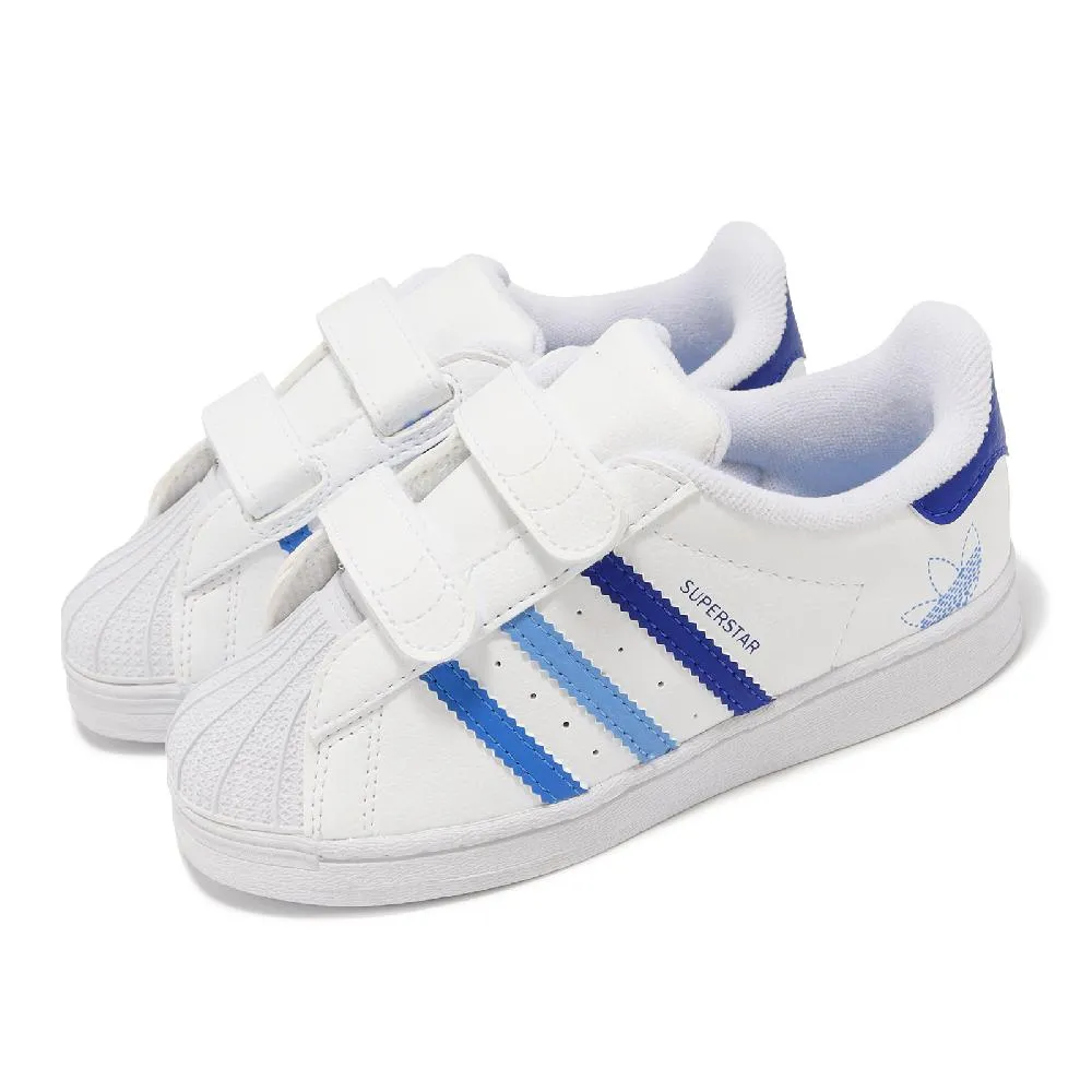 adidas 休閒鞋 Superstar 白 藍 三葉草 貝殼頭 男鞋 三葉草 基本款 小白鞋【ACS】 FW4406 歷史價格詳細信息