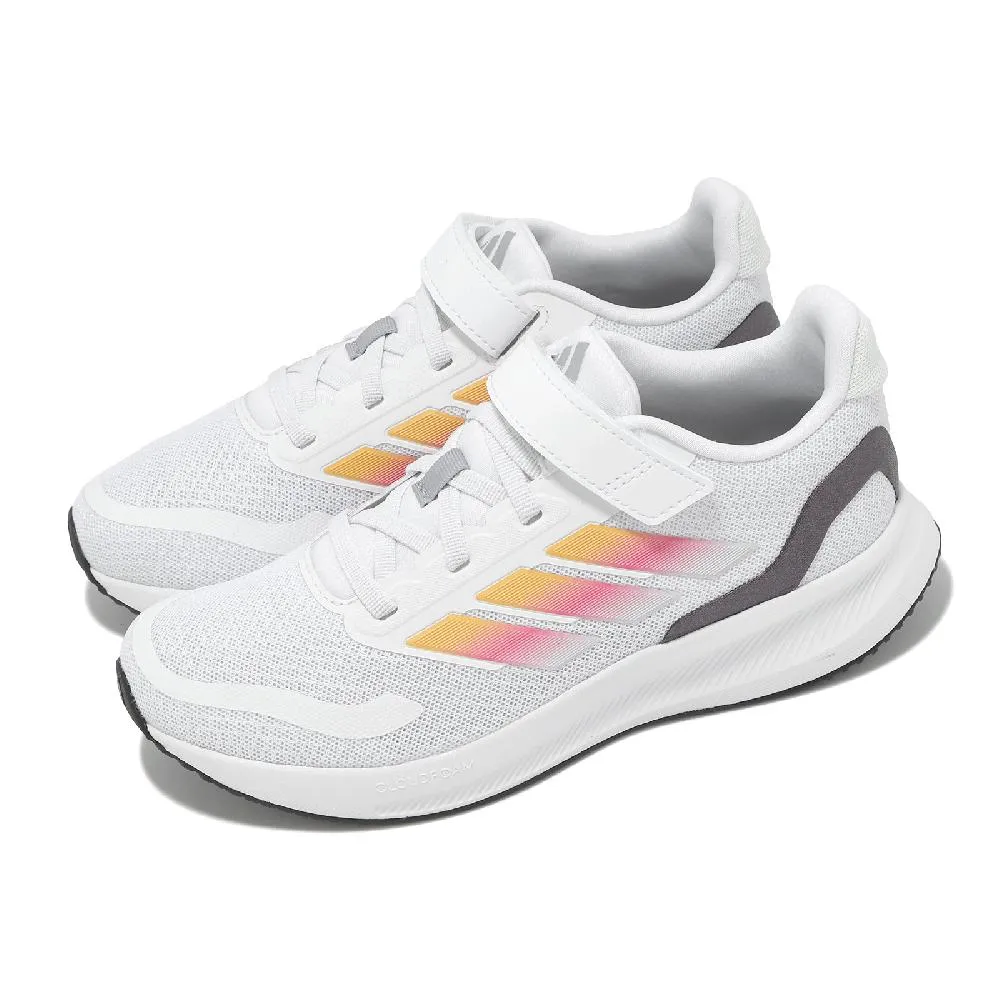 adidas 愛迪達 童鞋 Runfalcon 5 EL C 黑 白 中童 運動鞋 小朋友 IE8574 歷史價格詳細信息