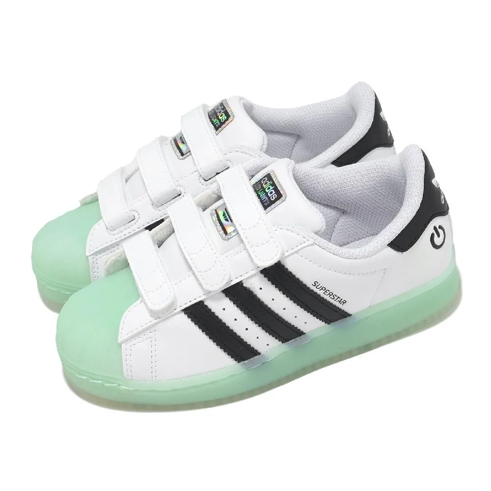 adidas 愛迪達 童鞋 Superstar CF I 白 粉紅 小童鞋 魔鬼氈 基本款  CG6638 歷史價格詳細信息