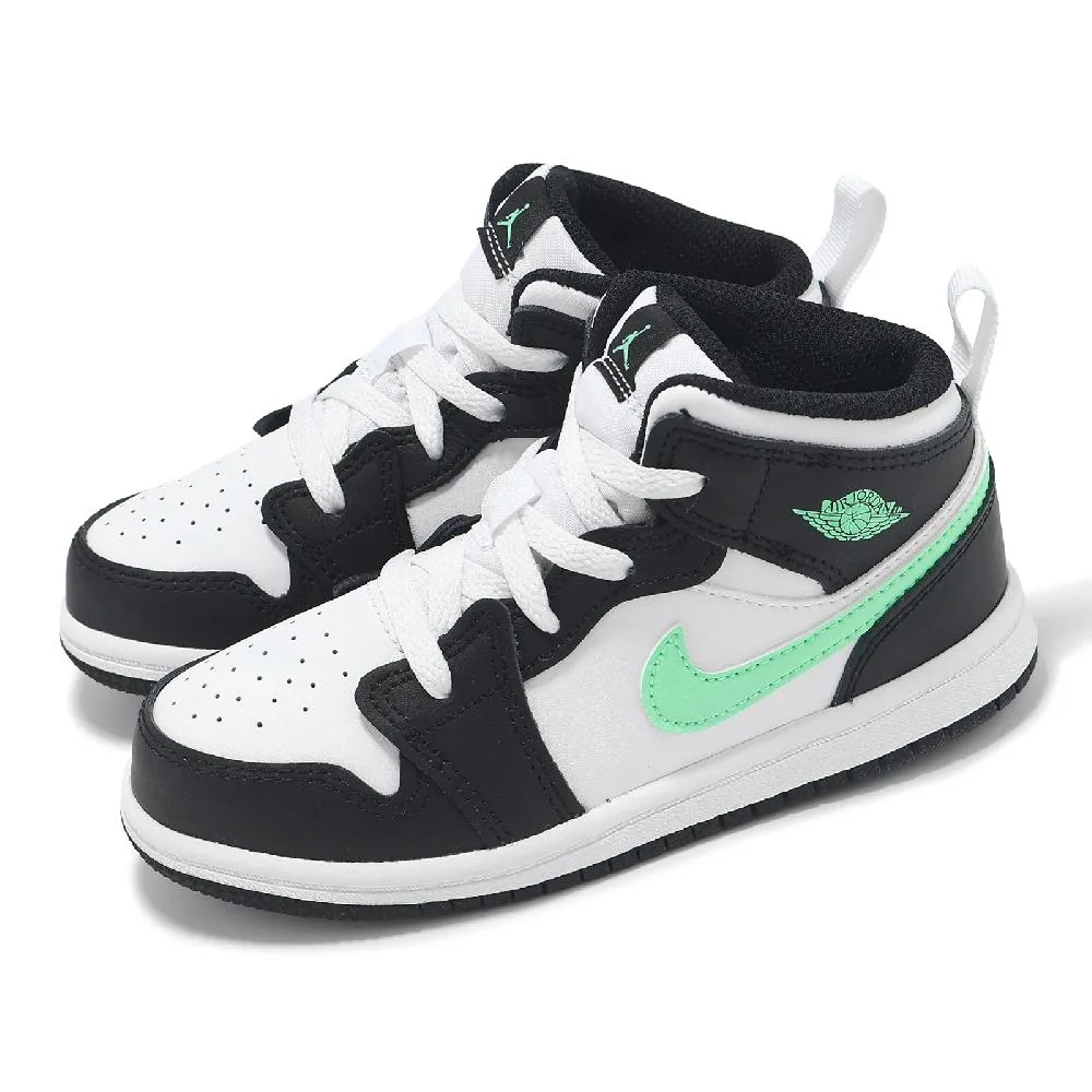 Nike 耐吉 休閒鞋 Jordan 1 Mid Alt PS 中童鞋 小朋友 黑 灰 AJ1 中筒 喬丹 魔鬼氈 DR9745-006 歷史價格詳細信息