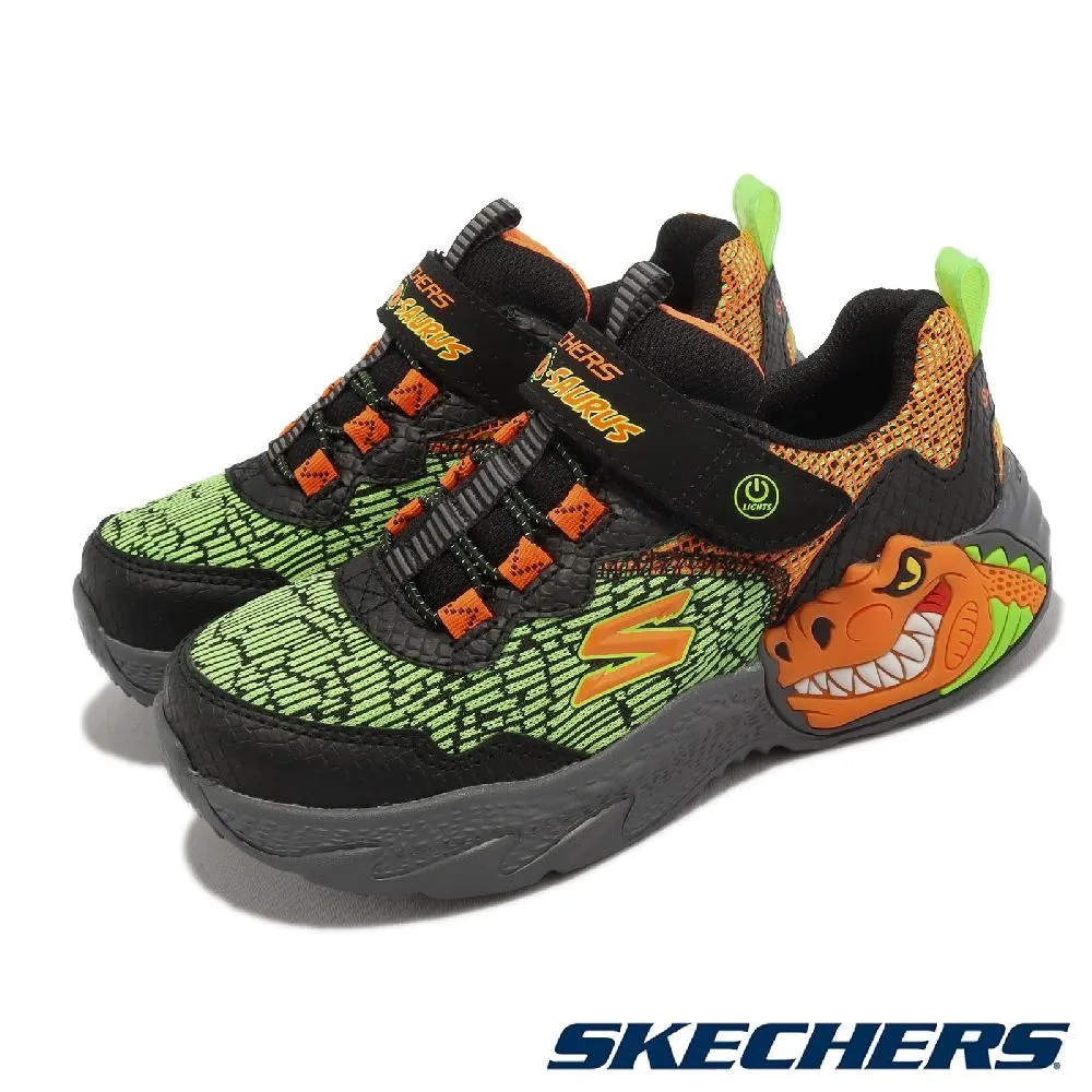 SKECHERS S LIGHTS 燈鞋 魔鬼氈 中大童 藍粉 R8771(302330LLBPK) 歷史價格詳細信息