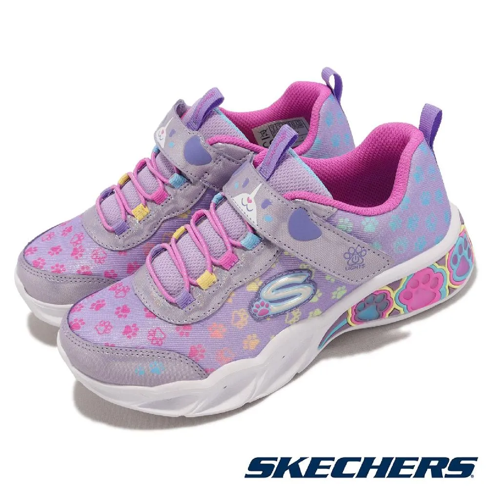 SKECHERS S LIGHTS 魔鬼氈 燈鞋 中童 黑藍 R9793 (400138LBKBL) 歷史價格詳細信息