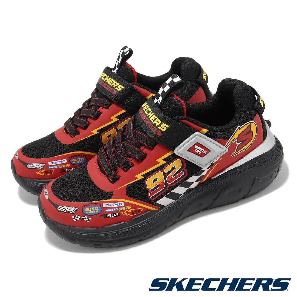 Skechers 黑紅 網布 皮質 記憶泡棉鞋墊 運動健走鞋 男款 NO.B2918【新竹皇家237265WCCBK】 歷史價格詳細信息