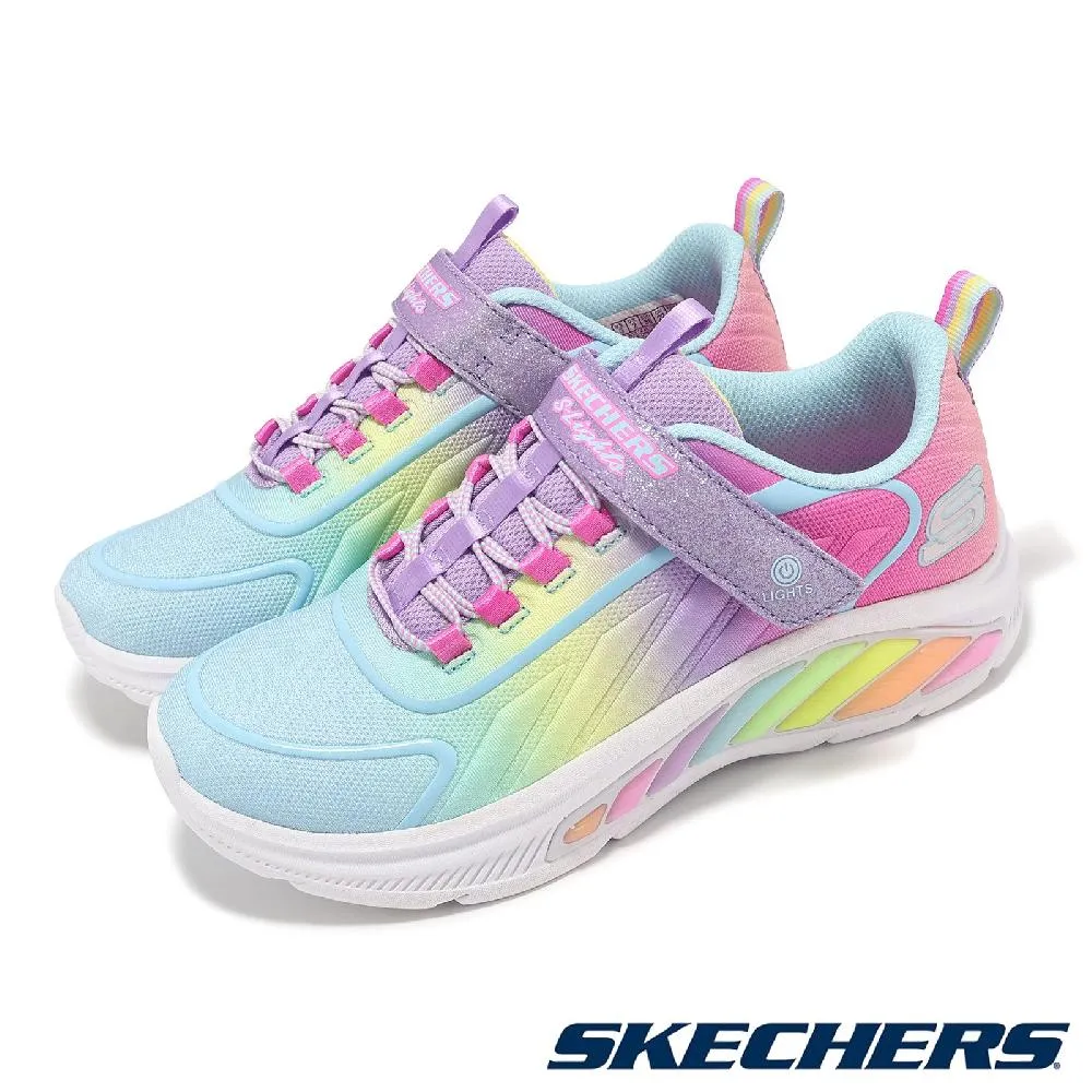 Skechers 斯凱奇 燈鞋 S Lights-Twisty Brights 中童鞋 粉 小朋友 魔鬼氈 休閒鞋 發光 302325LPKMT 歷史價格詳細信息