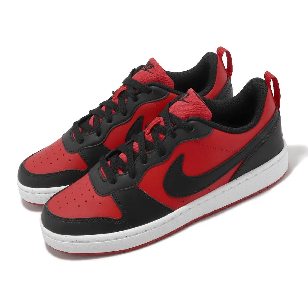 Nike 休閒鞋 Court Borough Low Recraft GS 女鞋 大童 紅 黑 DV5456-600 歷史價格詳細信息