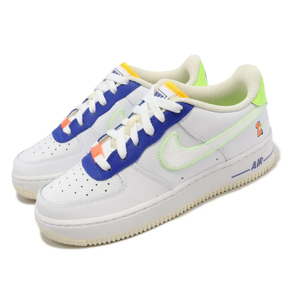 Nike 休閒鞋 Air Force 1 LV8 GS 白 黑 銀珠糖 小白鞋 女鞋 ACS DC9651-100 歷史價格詳細信息