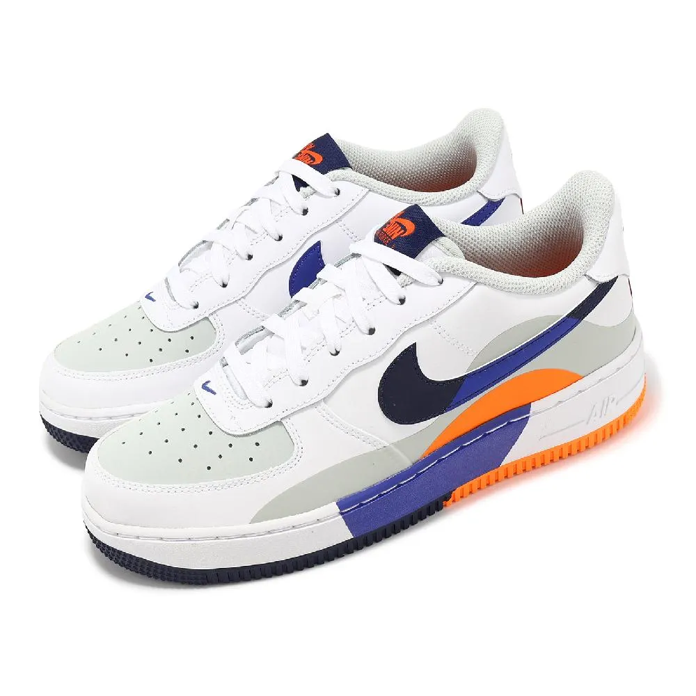 Nike Air Force 1 LV8 大童 白 AF1 休閒 皮革 運動 低筒 橡膠 休閒鞋 HF5744-146 歷史價格詳細信息
