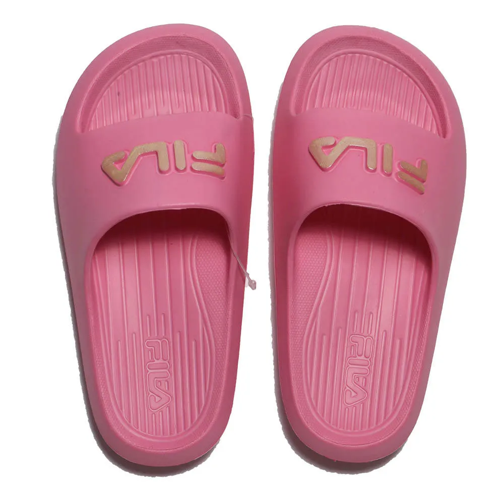 FILA 拖鞋 童鞋 膠拖 湖水綠 粉LOGO 防水 中童 大童 2S432W335 歷史價格詳細信息