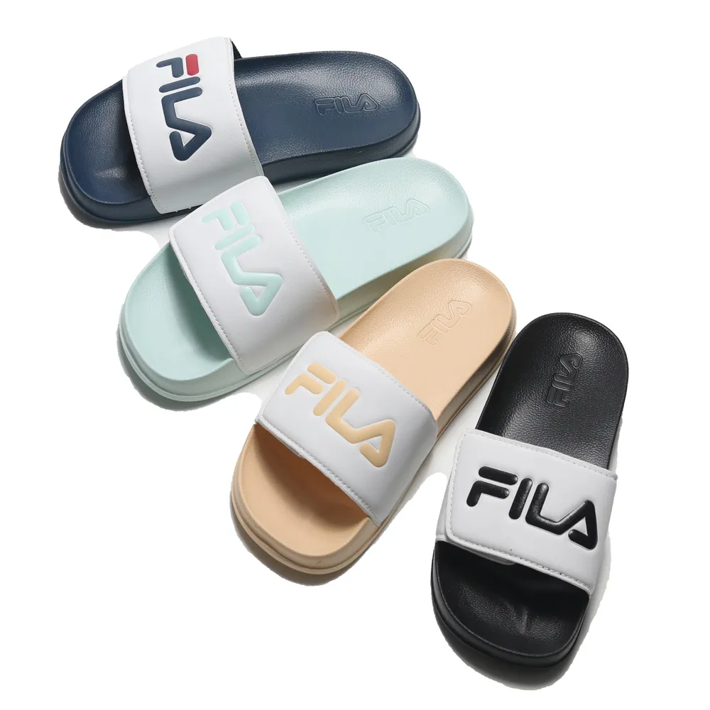 FILA 童鞋 拖鞋 藍紅 立體LOGO 防水 膠拖 中童 2S428V393 歷史價格詳細信息