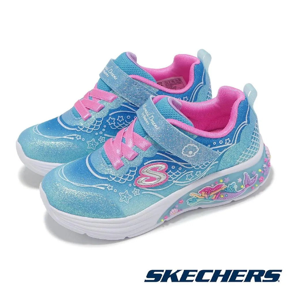 兒童燈鞋 S Lights-Mermaid Dreams 中童 小朋友 魔鬼氈 燈鞋 閃燈 發光 303060LBLMT 歷史價格詳細信息