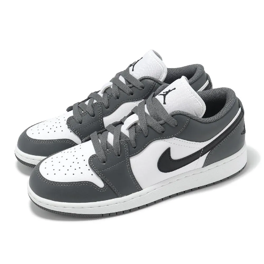 休閒鞋 Air Jordan 1 Low GS Panda Toe 大童 女鞋 白 黑 銀 AJ1 HF3188-106 歷史價格詳細信息