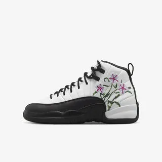 Nike Air Jordan 12 Retro GS 黑白 Playoffs 女鞋 大童 ACS 153265-006 歷史價格詳細信息