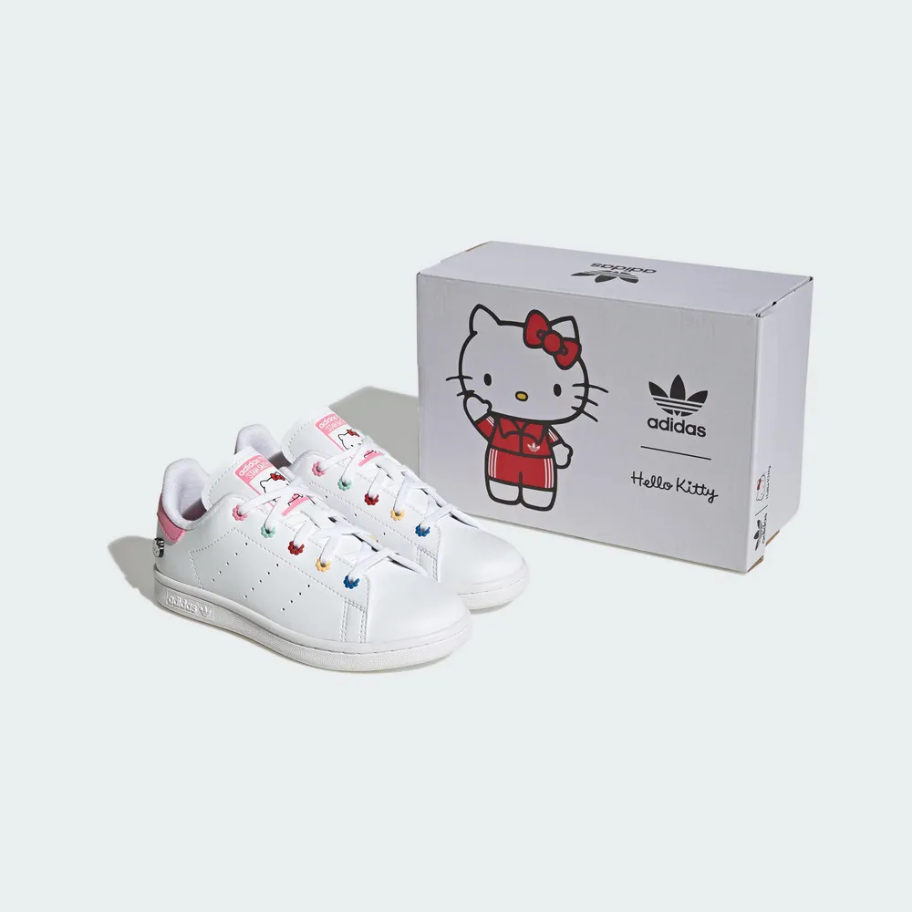 Adidas Stan Smith C [ID7231] 中童 休閒鞋 經典 Hello Kitty 三麗鷗 穿搭 白粉 歷史價格詳細信息