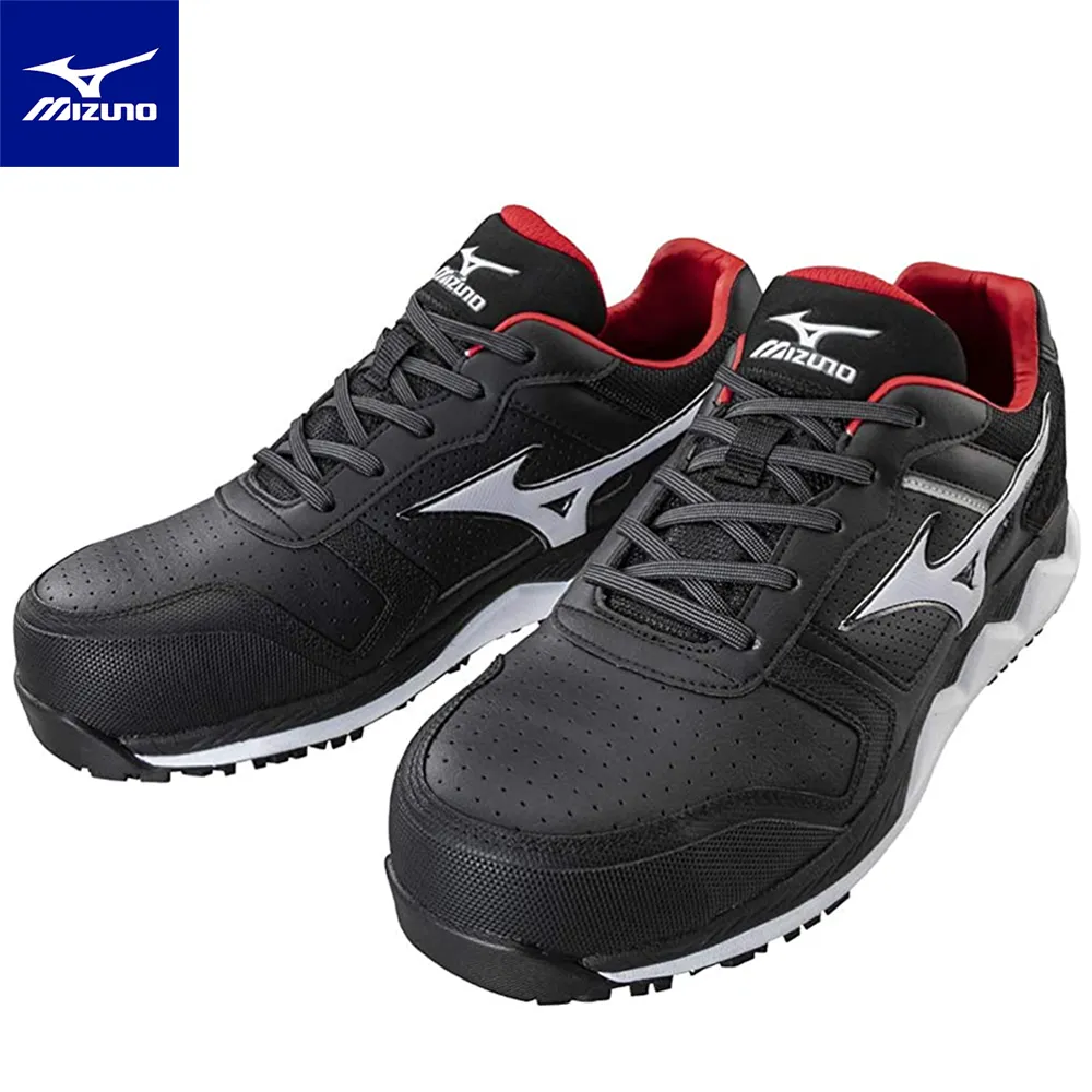 Mizuno F1GA-233309 黑色 寬楦防塵黏帶防護鞋【LS II 21L，安全，止滑，第一類合格品】227M 歷史價格詳細信息