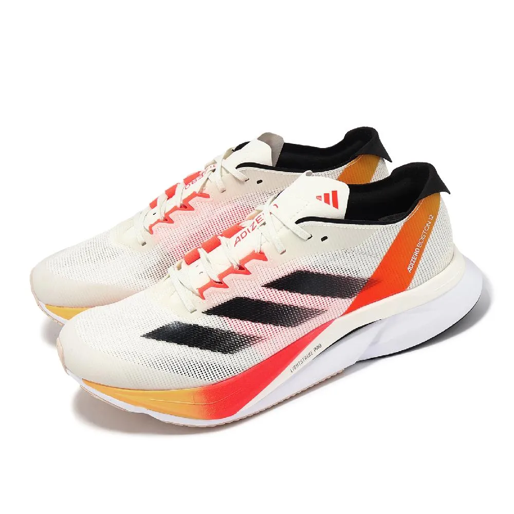 【adidas 愛迪達】Adizero Boston 12 男女 慢跑鞋 台北馬拉松 限定款 緩震 白紅藍(JH9651) 歷史價格詳細信息