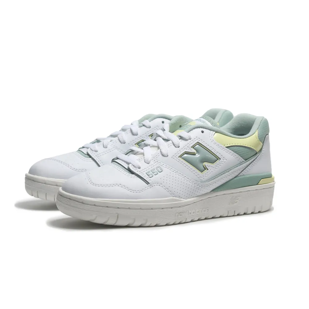 NEW BALANCE 休閒鞋 NB 550 白 綠灰 膠底 復古 男女 BB550ESB 歷史價格詳細信息
