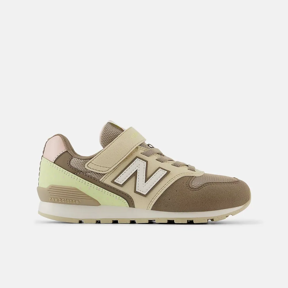 New Balance YV996PB3 中大童 休閒鞋 經典 復古 W寬楦 NB 996 魔鬼氈 舒適 灰藍橘 歷史價格詳細信息