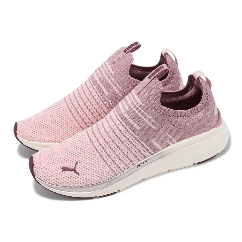 Puma 慢跑鞋 Softride Pro Nova Shine Wns 黑 白 粉彩 女鞋【ACS】 37793301 歷史價格詳細信息