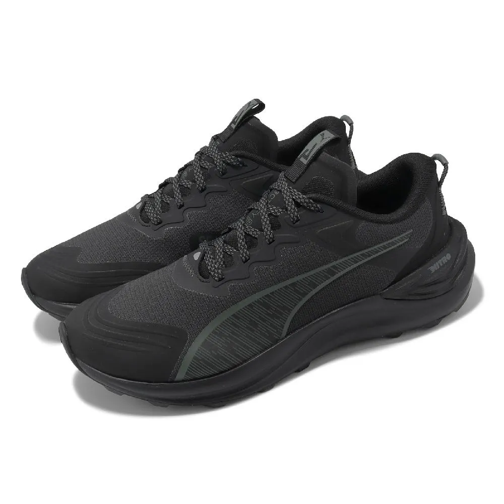 【PUMA】越野跑鞋 Electrify Nitro 3 TR 男鞋 黑 輕量 緩衝 抓地 反光 郊山 運動鞋(379445-01) 歷史價格詳細信息