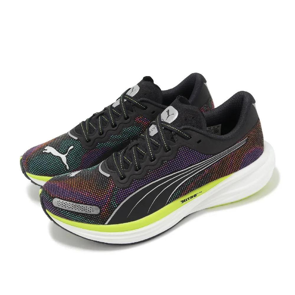 PUMA Deviate Nitro 2 慢跑鞋 運動鞋 氮氣挑戰 輕盈舒適 耐穿久站 男 37680701 黑 歷史價格詳細信息