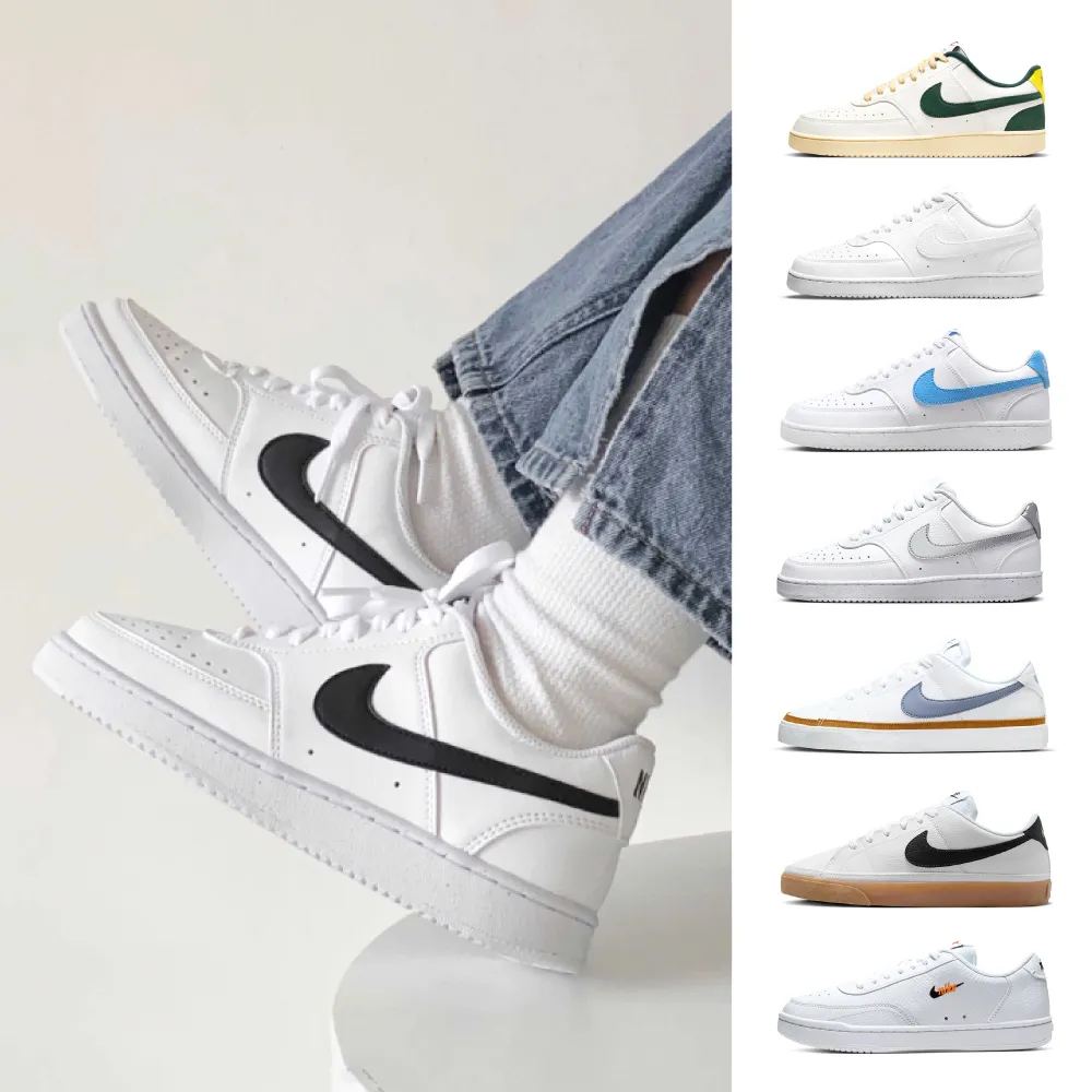 Nike 休閒鞋 Court Vintage ALT 黑 白 女鞋 小勾勾 皮革鞋面 【ACS】 CK7900-001 歷史價格詳細信息