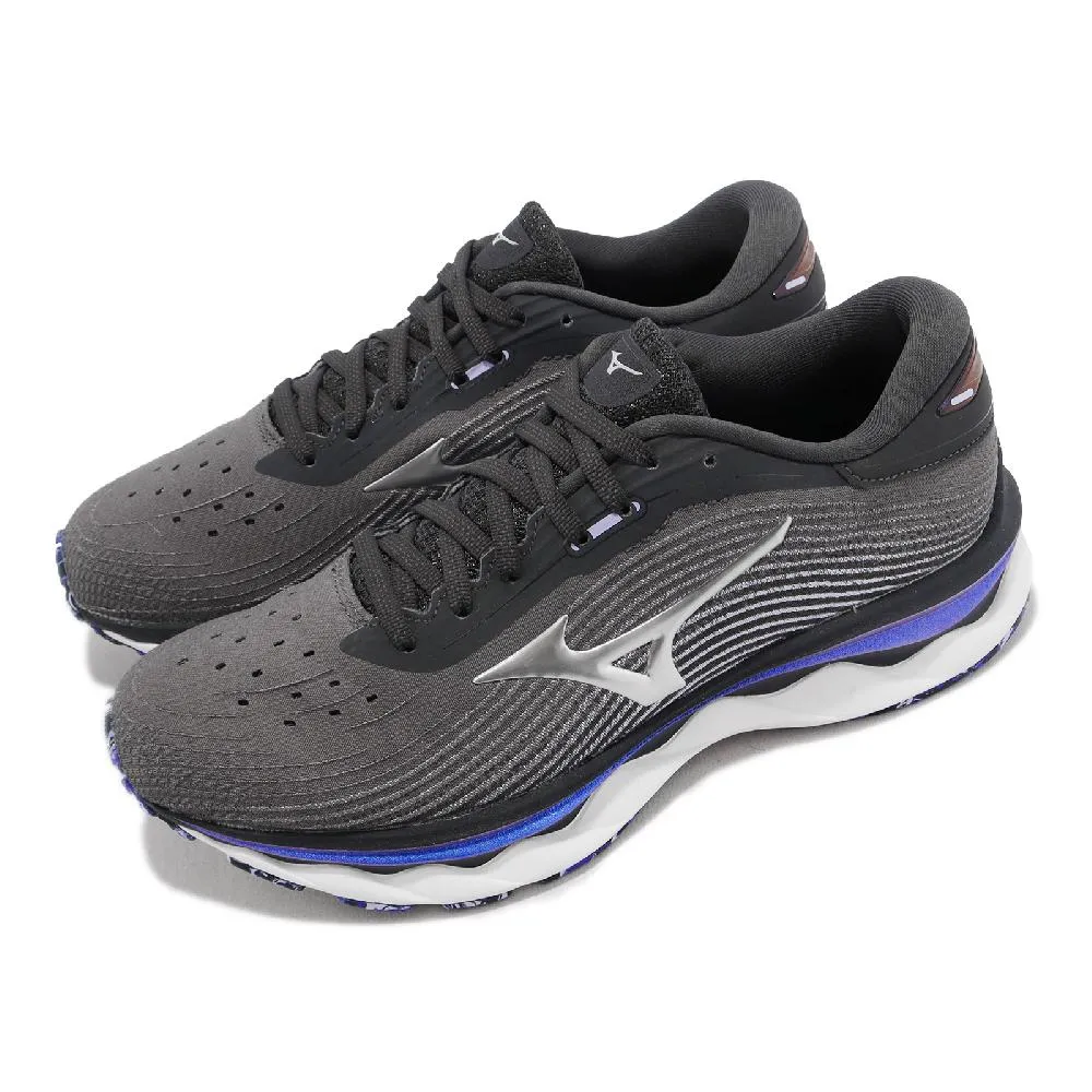 Mizuno 慢跑鞋 Wave Sky 5 灰 銀 藍紫 美津濃 路跑 女鞋 運動鞋 【ACS】 J1GD2102-04 歷史價格詳細信息