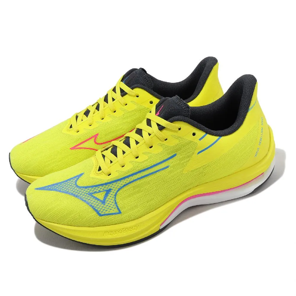 Mizuno 慢跑鞋 Wave Rebellion Sonic 男鞋 女鞋 黑 白 美津濃 路跑 Kakizome  J1GC2392-01 歷史價格詳細信息