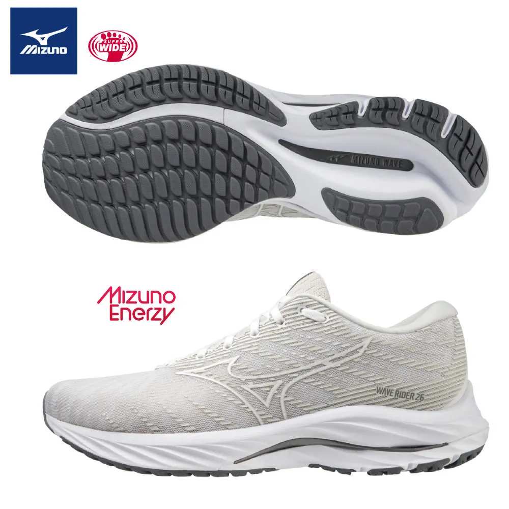 Mizuno 美津濃 男款 慢跑鞋 WAVE RIDER 26 一般型 超寬楦 跑鞋 J1GC220452 歷史價格詳細信息