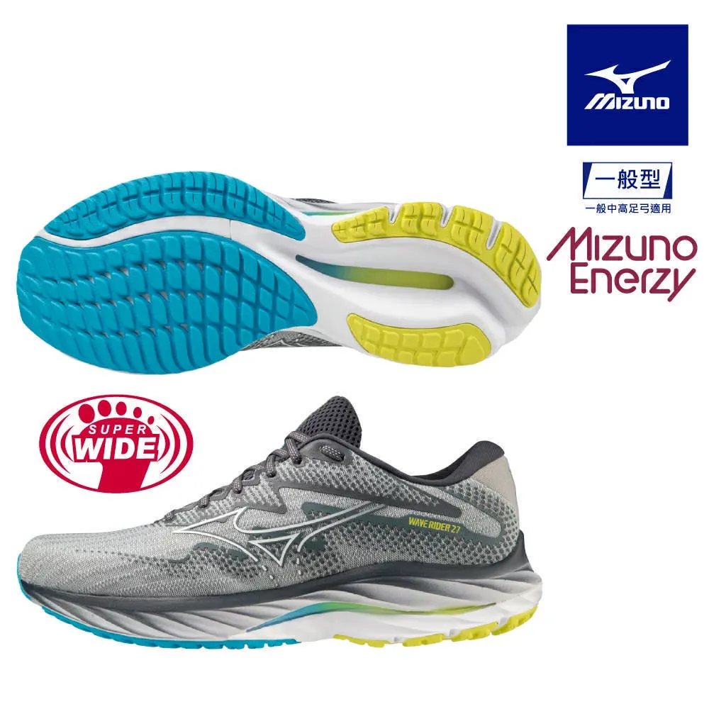 Mizuno J1GC-210401 藍綠 超寬楦全新波浪片設計慢跑鞋/RIDER 25/有13號/ 114M 歷史價格詳細信息