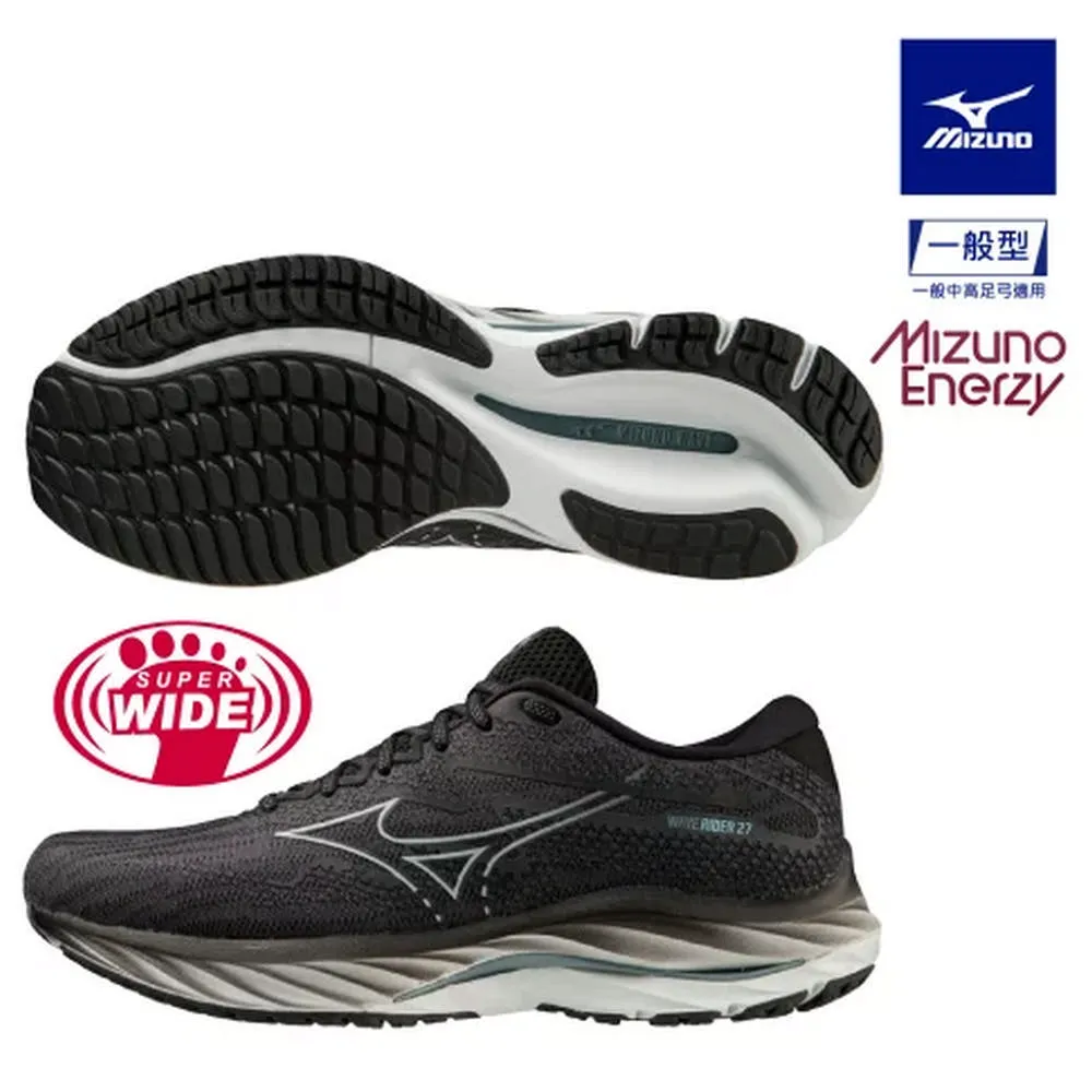 【美津濃 MIZUNO】RIDER 男 慢跑鞋 黑-J1GC220402 歷史價格詳細信息