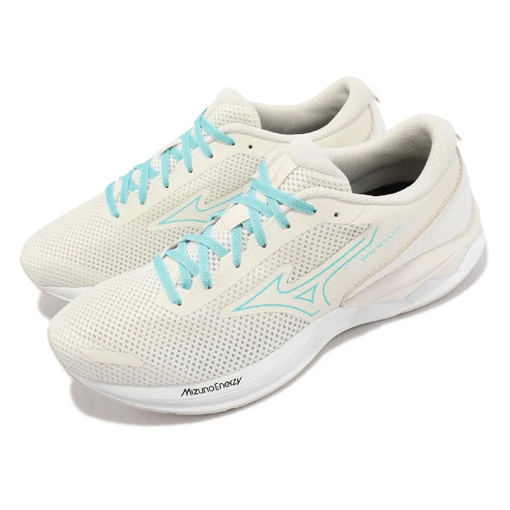 Mizuno 美津濃 慢跑鞋 Wave Revolt 3 男鞋 女鞋 白 藍 入門款 緩衝 運動鞋 J1GC2314-71 歷史價格詳細信息