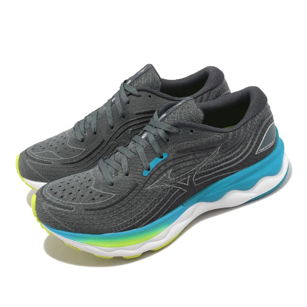 Mizuno 慢跑鞋 Wave Skyrise 3 綠 螢光綠 路跑 男鞋 美津濃 【ACS】 J1GC2209-81 歷史價格詳細信息