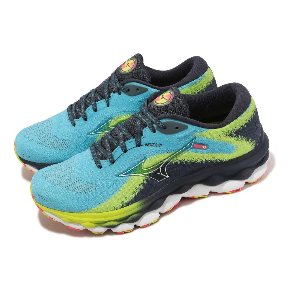 Mizuno 美津濃 慢跑鞋 Wave Sky 7 男鞋 橘 黑 頂級回彈 ENERZY CORE中底 J1GC2302-05 歷史價格詳細信息