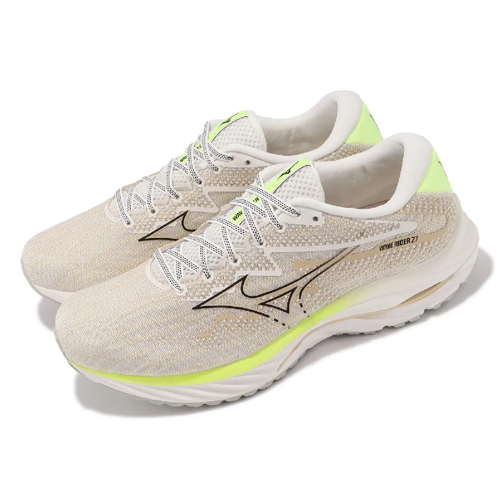 Mizuno 美津濃 慢跑鞋 Wave Rider 27 男鞋 黃 藍 避震 波浪片 網布 運動鞋 J1GC2303-04 歷史價格詳細信息