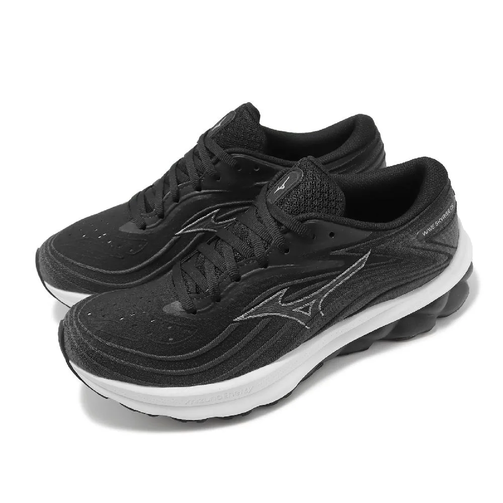 Mizuno 慢跑鞋 Wave Skyrise 2 黑 橘 網布 路跑 男鞋 美津濃 【ACS】 J1GC2123-89 歷史價格詳細信息