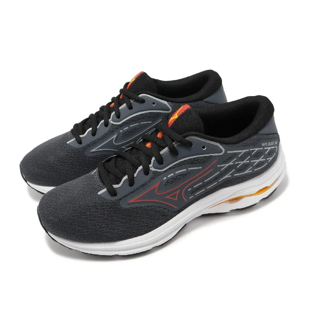【MIZUNO 美津濃 】WAVE EQUATE 5 女款慢跑鞋 支撐型 黑色 J1GD214842  尺寸:24.5CM 歷史價格詳細信息